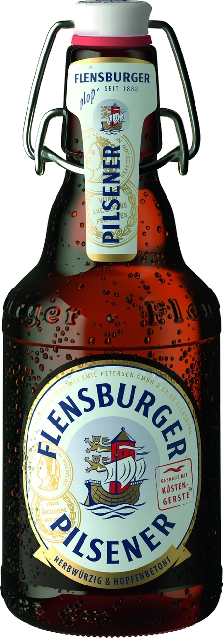 Flensburger Pilsener 0,33 l plopp-korgiga pudel