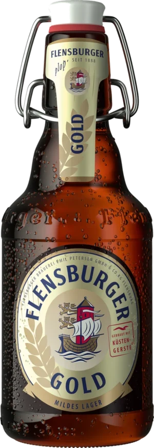 Flensburger Gold 0,33 l plopp-korgiga pudel