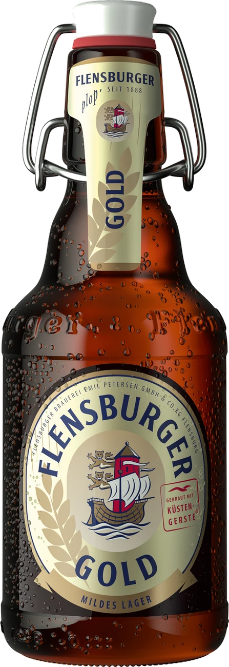 Flensburger Gold 0,33 l plopp-korgiga pudel