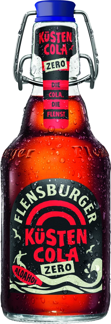 Flensburger Küstencola Zero 0,33 l plopp-korgiga pudel