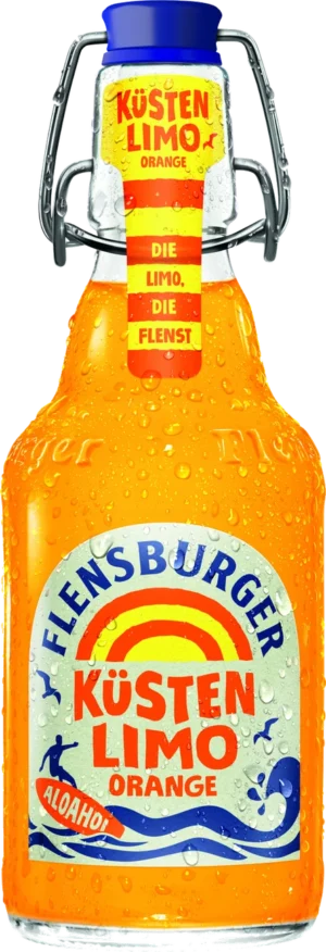 Flensburger Küstenlimo Orange 0,33 l plopp-korgiga pudel