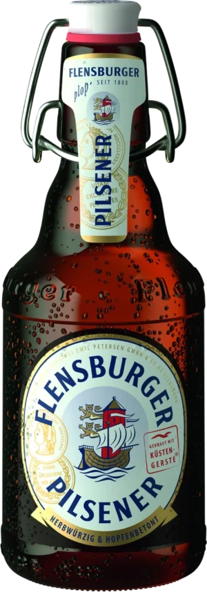 Flensburger Pilsener 0,33 l plopp-korgiga pudel