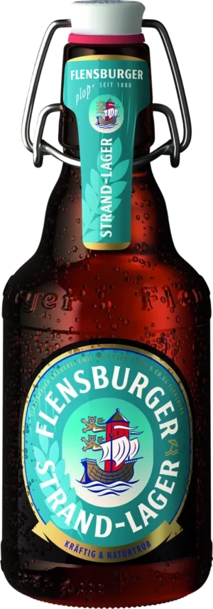 Flensburger Strand-Lager 0,33 l plopp-korgiga pudel